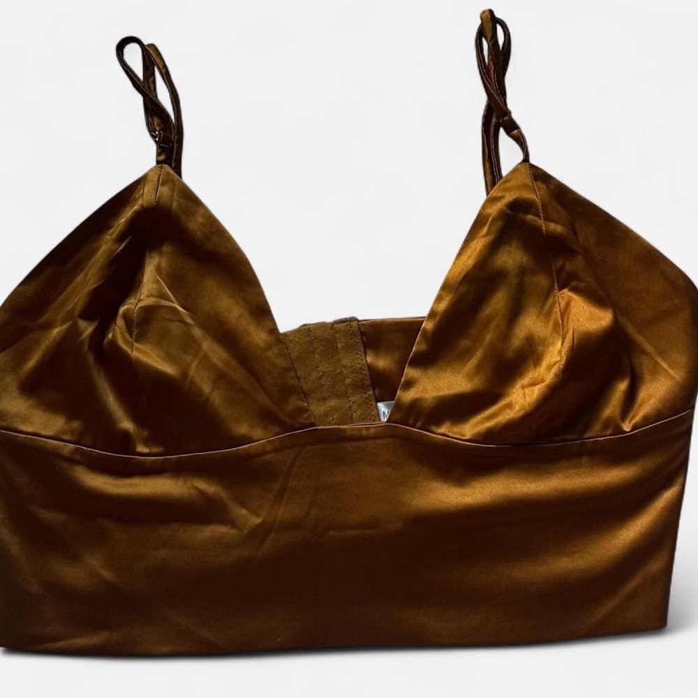 Satin Gold Bralette